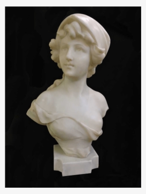Italian Large Marble Bust - 月 神 石膏 像 #3247351