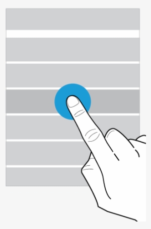 Screen Showing A Finger Tapping An Item - Dedo Seleccionando #3247801