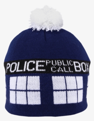 Doctor Who Tardis Pom Beanie - Adult Tardis Pom Beanie #3248060