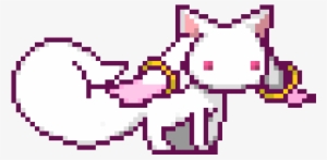 Kyubey - Transparent Gif Madoka Magica Pixel #3248255