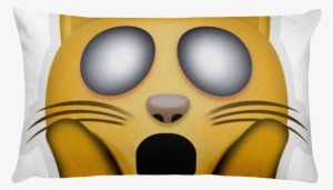 Emoji Bed Pillow - Weary Cat Face Emoticon Emoji Pillow Case Cover Fun #3249621