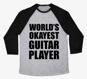 World's Okayest Guitar Player Baseball Tee - Pansexual Shirt #3249764