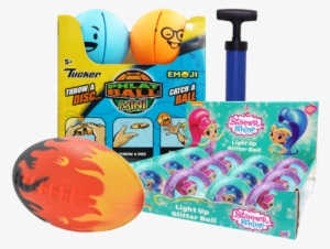 Footballs And Playballs - Shimmer & Shine Stickers Sheet #3249951