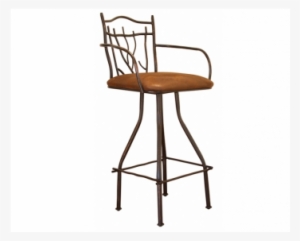 Request A Quote - Rr 24in Swivel Hand Forged Barstool W/arms, Microfiber #3250885