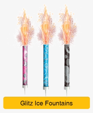 Glitz Ice Fount Party Cannons, Twist Poppers - Glitz Black Birthday Fountain Candles, Pack Of 3 #3251744 Glitz Ice Fount Party Cannons, Twist Poppers - Glitz Black Birthday Fountain Candles, Pack Of 3 #3251744