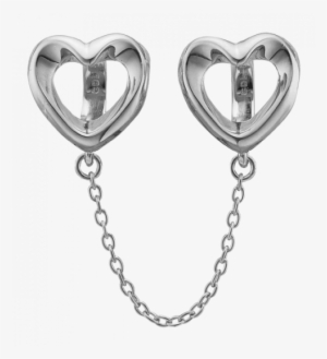 Silver Heart Safety Chain - Christina Jewelry & Watches - Safety Hearts Charm #3252245