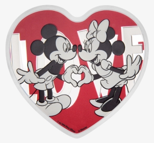 Pure Silver Heart-shaped Coin - 2018 Disney - With Love 1oz Silver Coin #3252345
