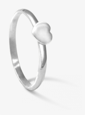 Silver Heart Ring - Ring Herz In Gelbgold #3252453