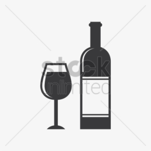 Wine Bottle And Glass Clipart Wine Glass Red Wine Wine - Wine Bottle And Glass Clipart #3252977
