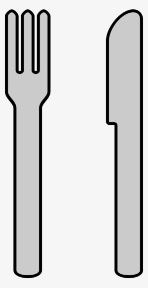 Fork Clipart Knife Fork Plate - Mes En Vork Png #3253060