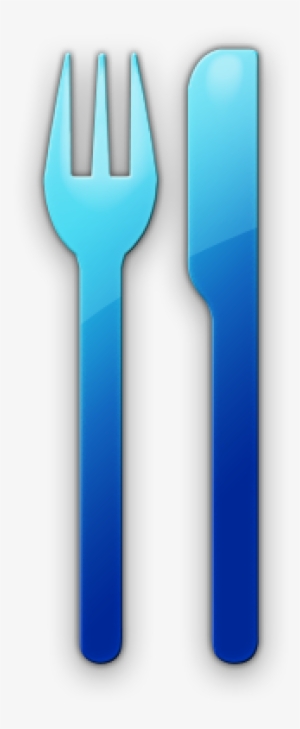 Fork Clipart Real - Blue Knife And Fork #3253112