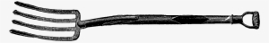 Fork Clipart - Garden Fork Clipart Black And White #3253211