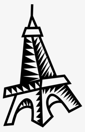 Vector Illustration Of Eiffel Tower On Champ De Mars - Tuesday #3254274