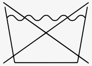 Do Not Wash Symbol Clipart Laundry Symbol Bleach - Do No Wash Symbol #3255143