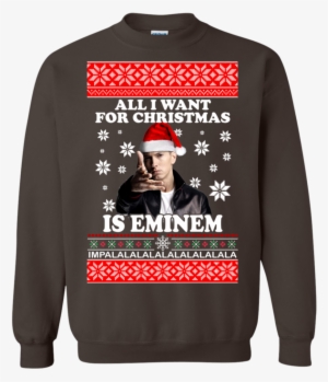 Eminem Ugly Christmas Sweaters All I Want For Christmas - Michael Jackson Christmas Sweater #3255534