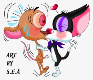 Ren And Stimpy-chihuahua Kiss By Skunkynoid - The Ren & Stimpy Show #3256003