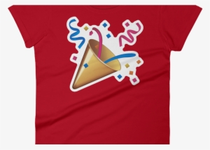 Women's Emoji T Shirt Party Popper Just Emoji - Confetti Emojis #3256241 Women's Emoji T Shirt Party Popper Just Emoji - Confetti Emojis #3256241