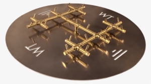 250,000 Btu Warming Trends Crossfire Burner - 22" X 22" Crossfire Original Brass Fire Pit Burner #3257067