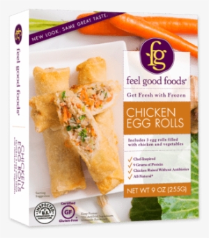 Chicken Egg Rolls - Feel Good Foods Chicken & Vegetable Egg Rolls - #3258072