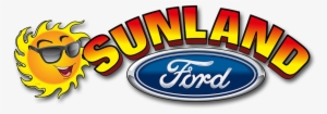 Sunland Ford - Ford Word Logo - 6x12 Metal .020 Thick Aluminum Outdoor #3258130