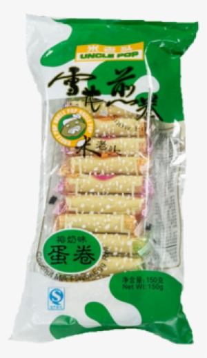 150g Uncle Pop Leisure Snack ,coconut Flavour Snow - Snow Egg Roll (coconut) ( ) - Uncle Pop #3258201