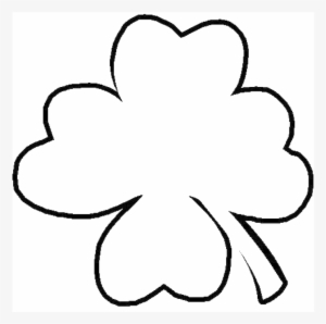 Shamrock Outline - Four Leaf Clover Clip Art #3258483