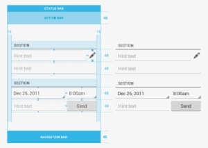 Form Dimensions And Spacing - Android Form Layout Design #3258934