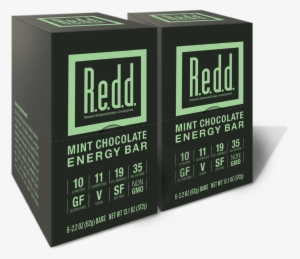 Redd Mint Chocolate Energy Bar - Redd - Superfood Energy Bar Peanut Butter - 6 Bars #3258959