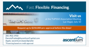 The Ups Store Franchisees, I Will Be Attending @ The - Ascentium Capital #3259629