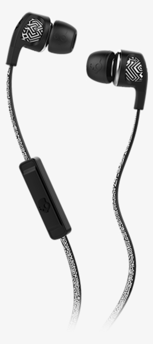 Dime Headphones, White Geo Black - Skull Candy Smokin Buds 2 #3260522