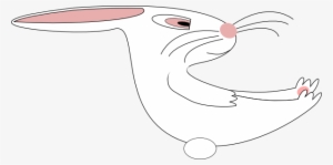 Original Png Clip Art File White And Pink Bunny Svg #3260724