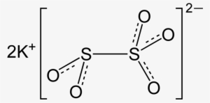 Potassium Metabisulfite 2d - Metabisulfito De Sodio Formula #3261578