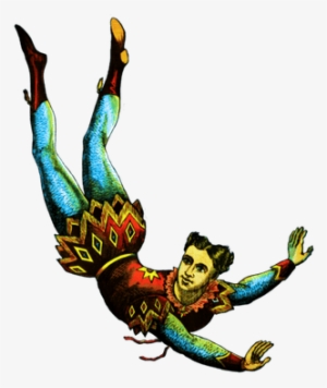 Vintage Trapeze Artist - Circus Vintage Png #3262344