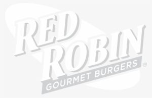 We Work With The Very Best - Red Robin Black Logo #3262998