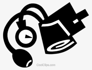 Blood Pressure Gauge Royalty Free Vector Clip Art Illustration - Blood Pressure Vector Png #3263110