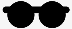 Circular Sunglasses Vector - Sunglass Flat Icon #3263391