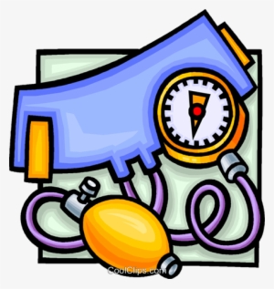 Blood Pressure Cups Royalty Free Vector Clip Art Illustration - Blood Pressure #3263525