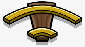 Gold Railroad Corner Sprite 002 - Illustration #3263617