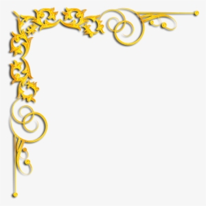 Gold Corners Золотые Уголки - Light Color With Corner Desighns Background Images #3263665