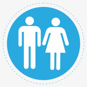 Adult Swimming Lessons - Woman And Man Bathroom Sign #3263744