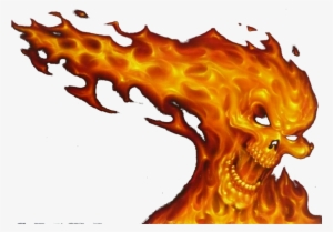 Fire Skull - Skull On Fire Transparent #3263929