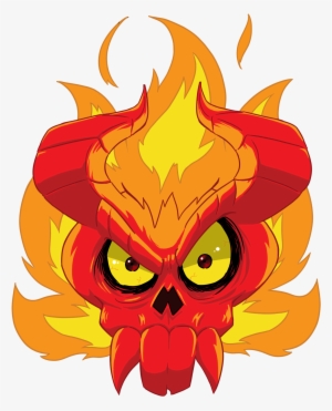 Flaming Skull T-shirt Design At The Customskulls Store - Flame #3264158