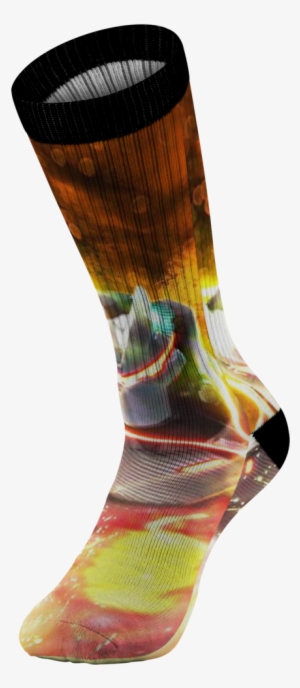 Fortnite Omega "on Fire" Socks - Sock #3266094