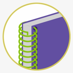 Coil Binding Magnified - Tape Binding In Finishing #3266371