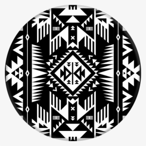 Popsockets Grip Quetzalcoatl, Popsockets - Black And White Popsocket Pattern #3266514