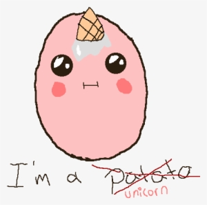 Kawaii Unicorn Potato #3266896