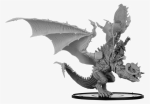 Queefus, Bone Orc Shaman On Wyvern - Wyvern Miniature #3267612