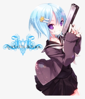 Sexy Anime Girl Art Render Google Search Transparent - Sexy Anime Girls With Guns #3267750