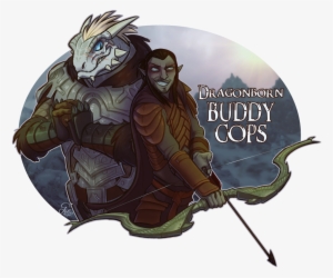 Clipart Freeuse Download Tumblr Skyrim Eso Images - Dragonborn Buddy Cops #3269279