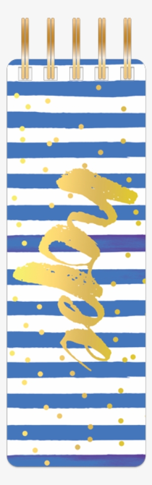 Blue Waves Top Bound Spiral Notepads - Illustration #3269505